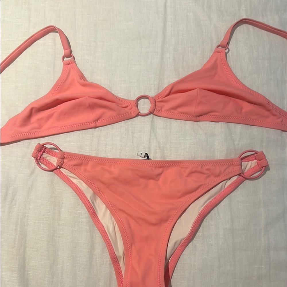 Coral Ring-Accent Two-Piece Bikini Set